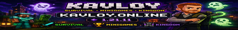 Kavloy Minecraft Server | Survival • Minigames • Kingdom | Voice Chat | 1.21.11